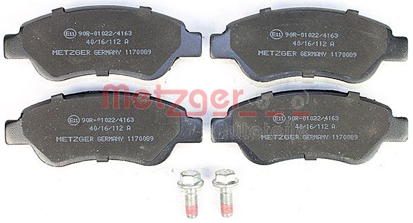 METZGER 1170089 Bremsbelagsatz, Scheibenbremse